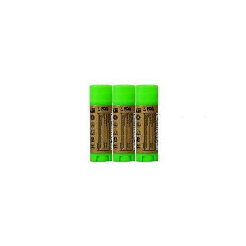 Raw Elements Organic Lip Rescue Zinc Oxide SPF 30+, 0.15oz (3-Pack)