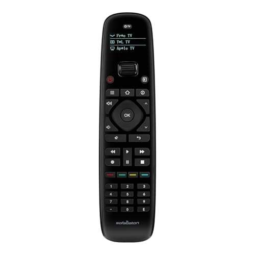 SofaBaton U2 Upgrade Universal Remote Control Ergonomic Universal TV Remote with Backlight, One-Touch Macro Buttons, Bluetooth Pairing, IR Blaster, Compatible with Smart TVs/DVD/STB/Projector