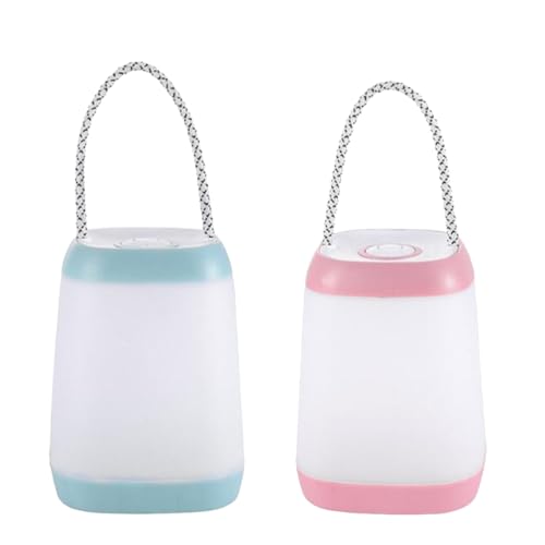 WRITWAA Luz de Noche Portátil para Dormitorio Infantil sin Batería, 2 Piezas Lámparas de Mesa para Guardería y Habitaciones de Ñiño