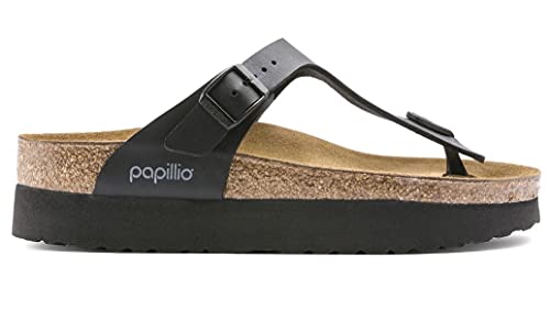 Image of Papillio Womens Gizeh Platform Birko-Flor Black Sandals 7 US