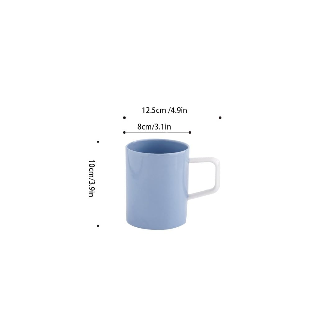 Kaffeetasse, 301 ml, Keramik, hochtemperaturbeständig, für Zuhause, Büro, einfache, handliche Tasse, Trinkbecher, Kaffeetasse (B)