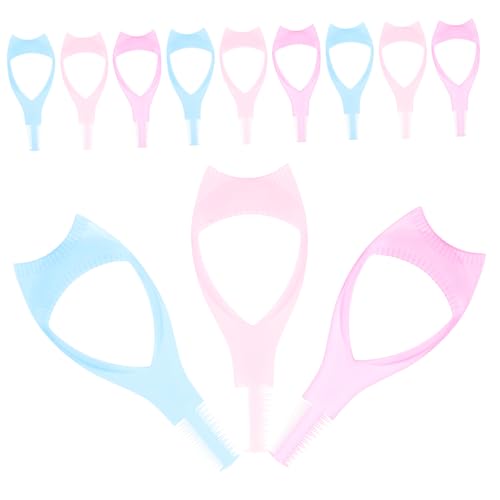 HAPINARY Mascara Protector Tool 3-in-1 Eyeliner Stencil Mascara Shield Reusable Silicone Eyelash Tool Easy Quick Makeup Aid