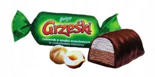 Goplana Grześki Bonbons mit Haselnussgeschmack in Schokolade 1 kg Shipsy Block