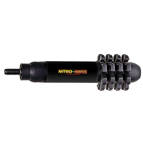 Pine Ridge Archery Nitro Hunter Bow Stabilizer, Balances Bow and Dampens Vibration and Nosie, All Black, 5.5