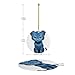 YYHWHJDE Smurf Kitten Prints Christmas Tree Ceramic Hanging Round Pendant -2.9 in Exquisite white porcelain Easy suspension