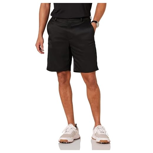 Amazon Essentials Men's Classic-Fit Stretch Golf Short (Available in Big & Tall), Black, 31
