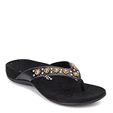 Vionic Women's Floriana Arch Support Flip Flop Black 9 M US