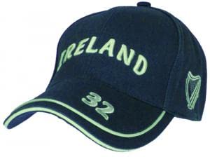 MalhamIreland Baseball Cap for Men with Adjustable Strap, One Size Navy, Navy, One size