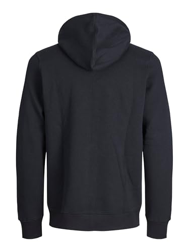 JACK & JONES Herren Jjebasic Zip Hood Noos Ps Cardigan Sweater, Schwarz, 4XL EU – Ansicht 4