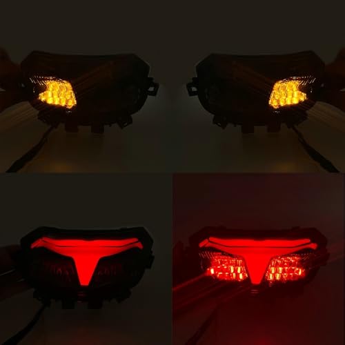 Luz de freno trasera para MT-09 2024 2025 con intermitentes integrados y luz de circulación 4