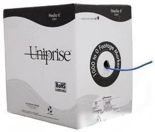 1000 Ft Uniprise Commscope Media 6 6504+ Blue CPK Category 6 U/UTP Cable, plenum, 4 pair count, Cat6 Reel