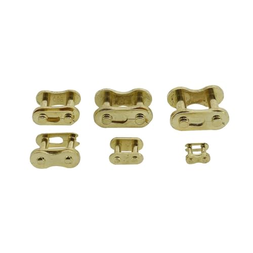 25H T8F 420 428 520 530 Chain Link Pocket Dirt Pit ATV Quad Go Kart E Scooter Motorcycle Spare Parts(Gold 25H)