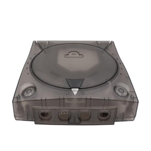 Image of Hzxkqmil Replacement Shell for SEGA Dreamcast DC Retro Video Game Console, Translucent Plastic Housing Case Accessories for Dreamcast DC, Transparent Black
