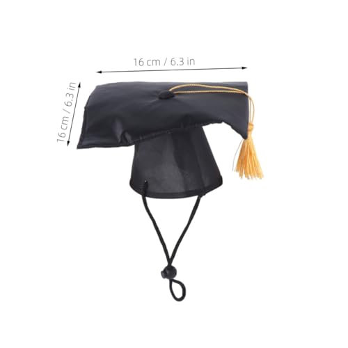 Set de gorro y corbata para graduación de perro talla L miniatura 4