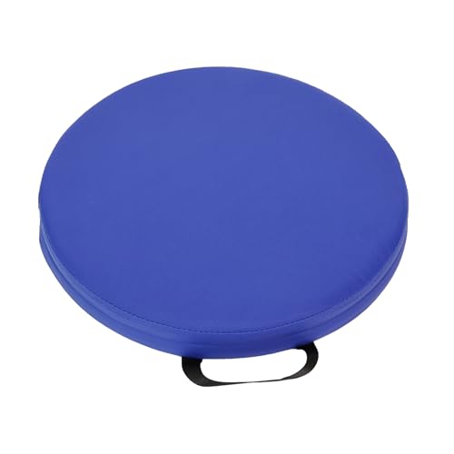 WUUISDNX Cojín de Asiento Escolar de Cuero sintético, cojín Esponja, portátil, Grueso, Impermeable y Resistente al Aceite, con Memoria, para Exteriores, portátil, para Picnic, Azul, 35 cm x 5 cm