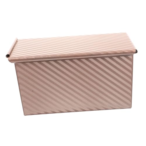 STOBAZA Deep Baking Pan Lid Corrugated Toast Mold for Homemade Bread Sandwiches