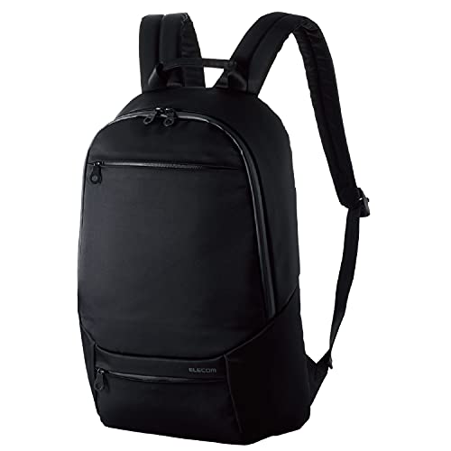 エレコム バックパック パソコンケース タブレットケース 15.6インチPCまで対応 抗菌 撥水加工 キャリーベルト 止水ファスナー ブラック BM-BPAB01BK