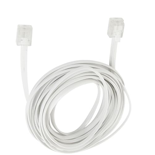Cable de línea de teléfono RJ11 macho antiinterferencias de 4 metros con conector 6P2C estable 2