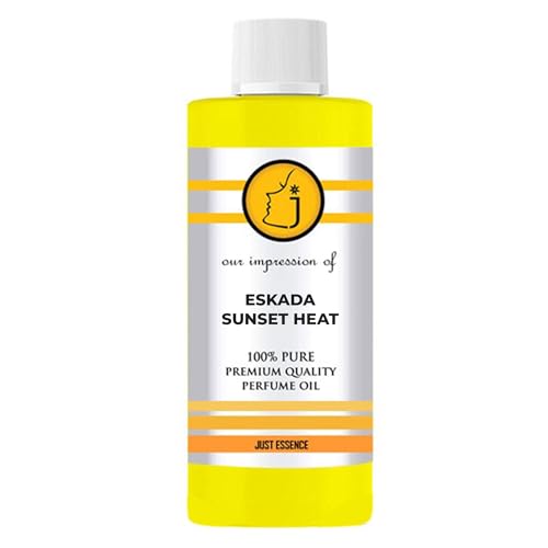 Just Essence Eskada Sunset Heat Fregrance Perfume Oil | Premium Quality Concentrated Fragrance | Pure Perfume & Cologne Oil for Personal Body Use | 16 Fl Oz