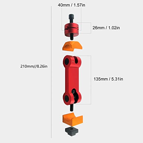 Werkstückanschlag Hartmetall, Einstellbarer Winkel CNC Werkzeugmaschine Locator Gehrungsschiene Stop Führungsschiene Werkzeug, für Holzbearbeitung Fräsmaschinen Genaue