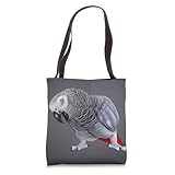 African Grey Parrot Bird Tote Bag