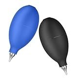 BESPORTBLE 2 Stück Handluftpumpe Kamera Staubbläser Luftgebläse für Objektive Tastatur Reinigung Elektronik Staubentferner Ergonomisch Kompakt Leistungsstark Schwarz Blau