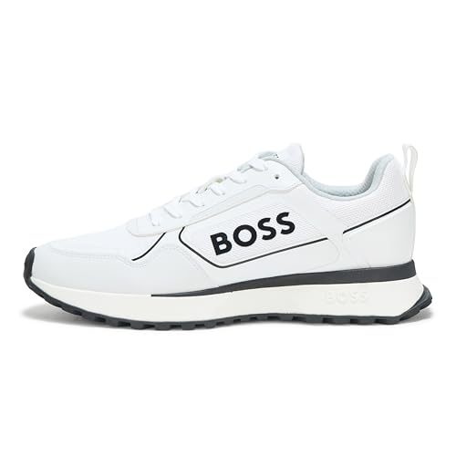 Image of BOSS Men's Big Logo Mesh Mix Lace Up Sneaker