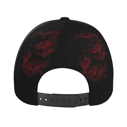 Gorra ajustable unisex estilo béisbol dragón chino miniatura 6