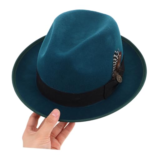 Chapeau Fedora à larges bords mixte design élégant spectacles fêtes - 4