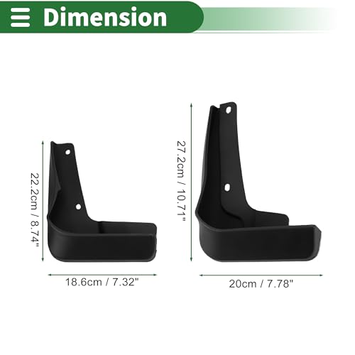 Image of Motoforti Mud Flaps Splash Guards Mud Guards for Buick Regal GS 2017-2022 W /Mount Accessories