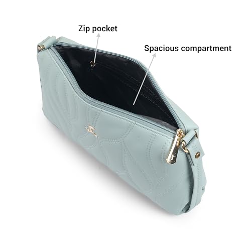 Image of Mochi Women Casual Faux leather Soft Body Zipper closure Quilted Sling Bag