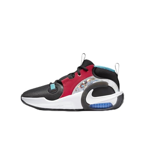 Nike Air Zoom Crossover 2 SE Big Kids' Basketball Shoes (FJ6988-001, Black/University Red/Game Royal/White) Size 6