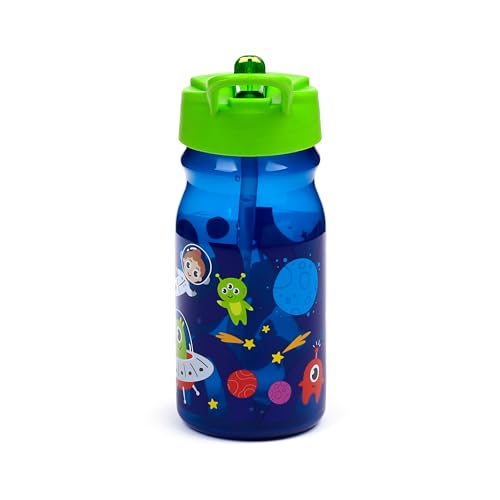 Puckator Brotdose für Kinder (Lunchbox für Lebensmittel & Trinkflasche) mit Weltraum-Design, BPA-frei