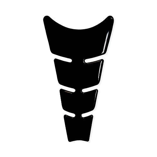 4R Quattroerre.it 1896 Pegatina 3D Para el Depósito de la Moto Slim, Negro Brillante