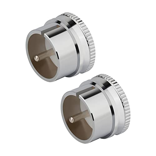 XLR Male Plugs 2Pcs XLR Dust Caps Shorting Plugs Brass(Rhodium Plated)