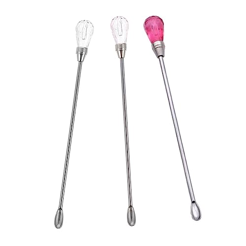 PRETYZOOM Diy Craft Kit 3pcs Sealing Wax Stir Sticks Creative Alloy Stirring Rods Heat Melt Wax Sticks