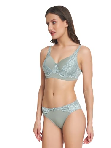 Image of Full Coverage Comfortable Wireless Padded Bra and Hot Panty Set for Women's and Girls