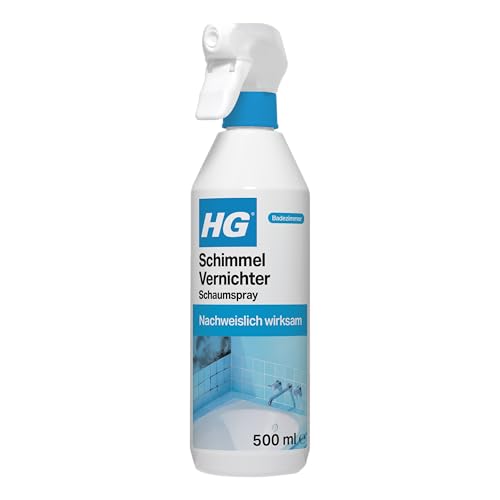 HG Schimmel Vernichter Schaumspray | Beseitigt Pilzflecken | 500ml