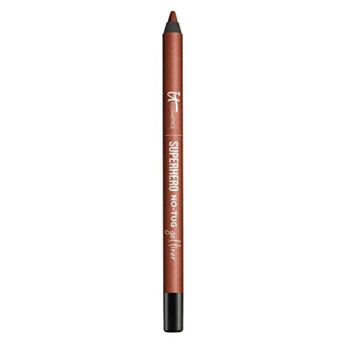 IT Cosmetics Superhero No-Tug Gel Eyeliner, Cosmic Copper - Precious Metallic Copper - Waterproof, Blendable Formula - Sharpenable Pencil - 0.042 oz