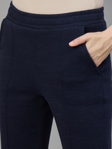 Image of 98 Degree North Women Flared Fleece Track Pants-GL1315-ALMOND