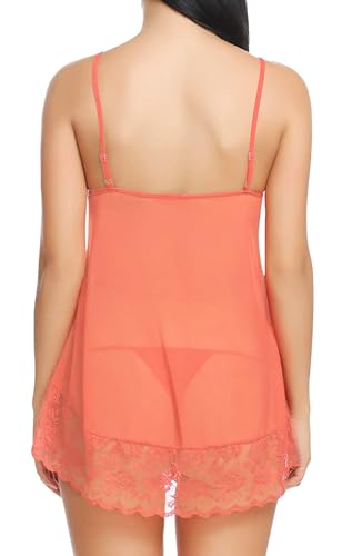 Image of Xs and Os Women Lace Nightwear Babydoll Lingerie Nightie