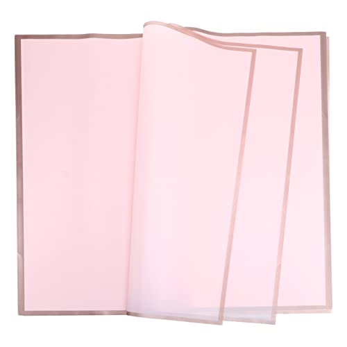 NUOBESTY 20個 防水エコ素材の花束包装紙 包装用 丈夫で破れにくい 花ラッ 紙 多用途お祝い用