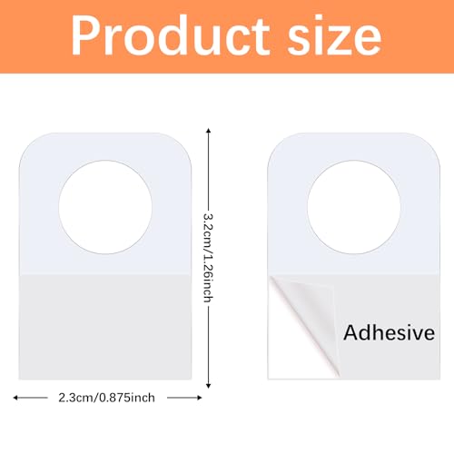 image for lipetol 1500Pcs Hang Tabs Self Adhesive Hanging Tabs 1.3×0.9 Inch, Cl