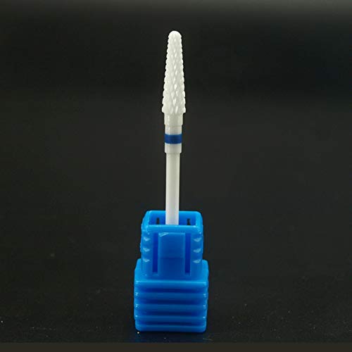Natury Nails Ceramic Drill Bit for Nail Drill Bits Manicure Pedicure Nail Polish Acrylic Gel Nail File Blue Medium Grit