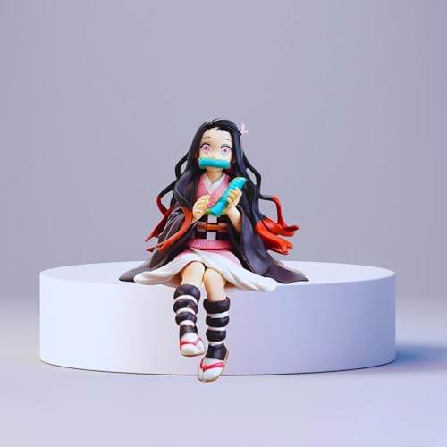 Image of Awestuffs Nezo Sitting Action Figure Limited Edition for Car Dashboard, Decoration, Cake, Office Desk & Study Table