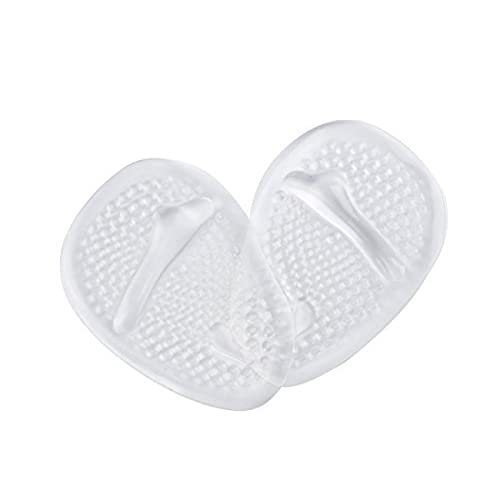 足前部 インソール 高品位 シリコン ジェル 中敷き 衝撃吸収 滑り止め レディース ハイヒール インソール 靴ずれ フリーサイズ 2色 4Dインソール 前足パッド 靴擦れ防止 パカパカ防止 靴ずれ防止 耐摩耗性 弾力性 革靴 ヒール 靴 (透明)