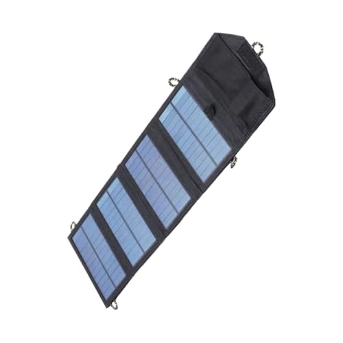 SUPVOX Lightweight Monocrystalline Solar Panel Charger Dual USB Outputs for Mobile Phones Camping and Outdoor Activities Portable Foldable Design for Easy Use