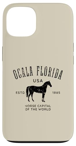 Ocala Florida USA Horse Capital - Diseño ecuestre envejecido Carcasa para iPhone 13
