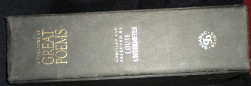 A Treasury of Great Poems 0671750100 Book Cover