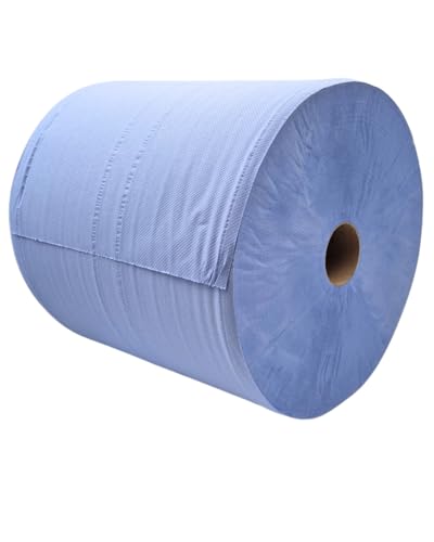 Tissue Expert Putztuchrolle Putzrolle Putztücher blau 3-lagig 1000 Blatt 36x38 cm perforiert saugstark Reinigungstücher